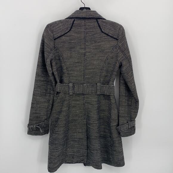 Guess Women's Black & White Tweed Double Breasted Jacket Coat Size XS - Picture 5 of 12